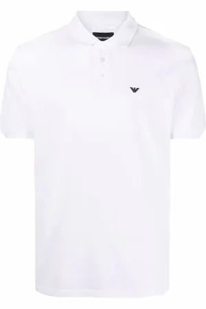 Emporio Armani Top, Herre, Hvid, S, Uld, Polo Shirt