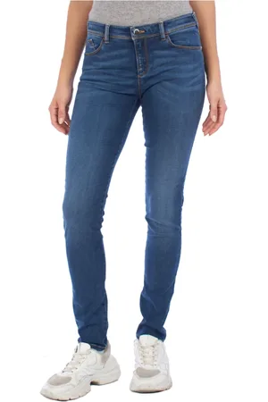 Emporio Armani Jeans, Dame, Blå, W26, Bomuld, Stretch Skinny Jeans