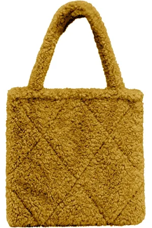 Bomboogie Taske, Dame, Gul, ONE SIZE, Uld, Blød Sherpa Shopper Taske