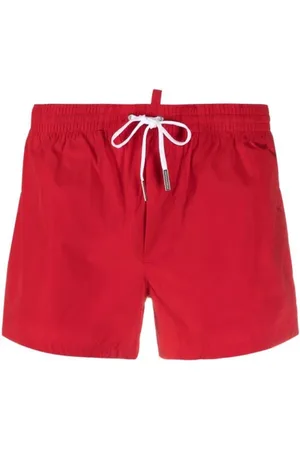 Dsquared2 Badetøj, Herre, Rød, M, Uld, Stilfulde Badeshorts