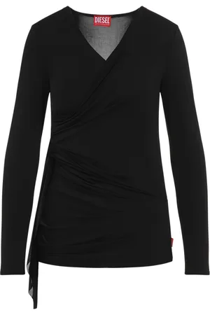 Diesel Top, Dame, Sort, S, Bomuld, Crisscross Plain Top