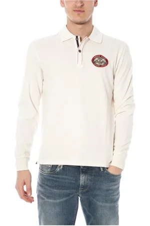 Emporio Armani Top, Herre, Hvid, L, Bomuld, Polo Bluser