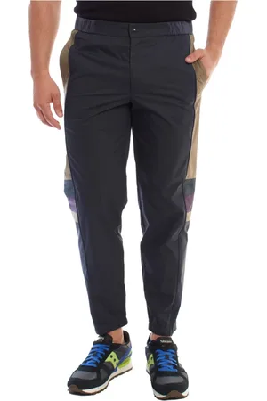 Emporio Armani Bukser, Herre, Blå, 3XS, Bomuld, Moderne Teksturerede Joggingbukser