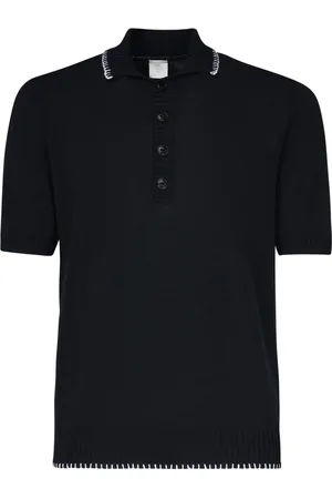 ELEVENTY Top, Herre, Blå, 2XL, Uld, Polo Shirt