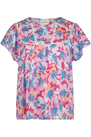 Fabienne Chapot Bluser & Skjorter, Dame, Flerfarvet, XL, Butterfly Sleeve Top 