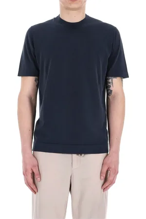 DRUMOHR Top, Herre, Blå, XL, Bomuld, Blå T-shirts og Polos Superlight Bomuld