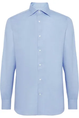 Boggi Milano Skjorte, Herre, Blå, 2XL, Bomuld, Ultimate Non-Iron Skjorte