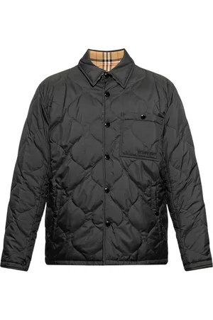 Burberry Jakke, Herre, Sort, 2XL, Tyl, Francis Quilted Jakke