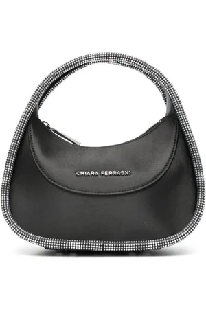 Chiara Ferragni Taske, Dame, Sort, ONE SIZE, Polyester, Golden Eye Star Sketch Håndtaske