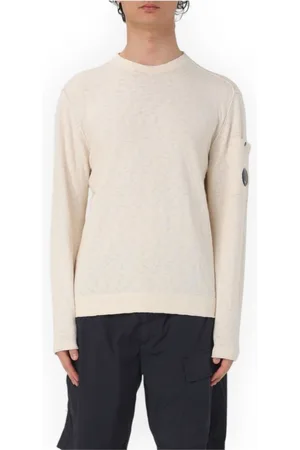 C.P. Company Strik, Herre, Hvid, XL, Lens Knit Sweaters