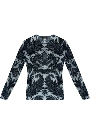 Etro Top, Dame, Blå, 2XS, Velvet Finish Top