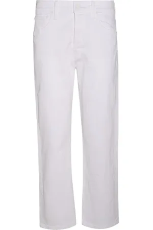 Mother Jeans, Dame, Hvid, W27, Bomuld, Lige jeans