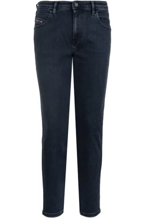 Diesel Jeans, Dame, Blå, W29, Bomuld, Jeans med knap og lynlås til kvinder