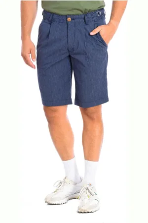 La Martina Shorts, Herre, Blå, W34, Bomuld, Blåstribede Bermuda Shorts