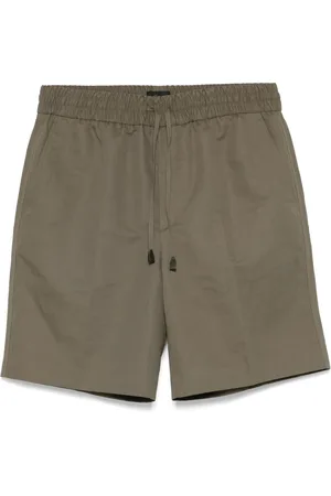 BRIONI Shorts, Herre, Grøn, XL, Bomuld, Linnedbomuldsshorts med lommer