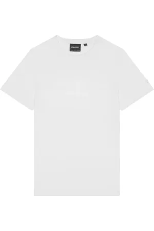 Lyle & Scott Top, Herre, Hvid, XL, Bomuld, Tonal Eagle Pima Bomulds T-shirt