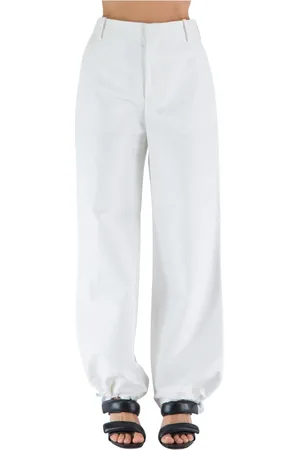 Marni Bukser, Dame, Hvid, XS, Bomuld, Wide Leg Bukser