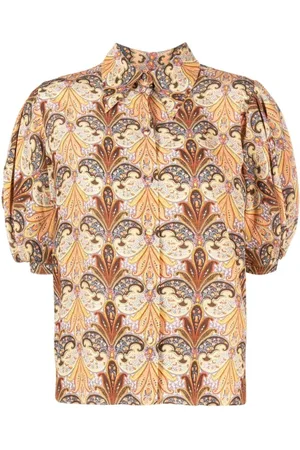 Etro Bluser & Skjorter, Dame, Flerfarvet, M, Paisley Silk Skjorte