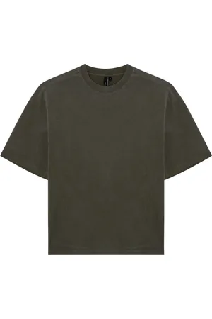 Entire Studios Top, Herre, Grøn, S, Bomuld, Dart Crew Neck T-Shirt