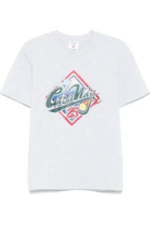 Casablanca Top, Herre, Hvid, L, Bomuld, World Series Crew Neck T-shirt