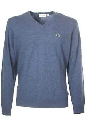 Lacoste Strik, Herre, Blå, XS, Bomuld, Blå sweatshirt