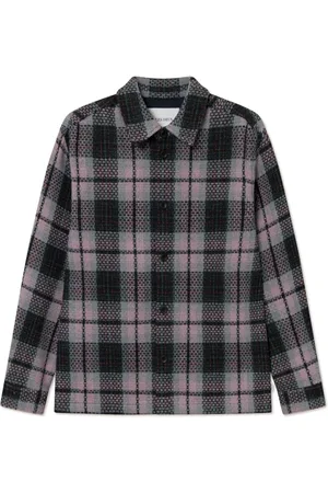 Les Deux Jakke, Herre, Flerfarvet, M, Uld, Jonathan Check Overshirt