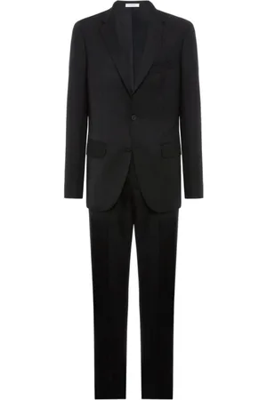 Boglioli Jakkesæt, Herre, Sort, 2XL, Uld, Ren Ny Uld Milano Habit