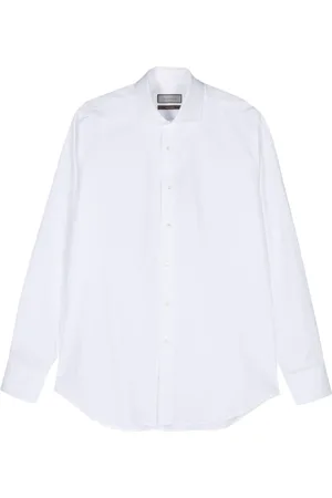 CANALI Skjorte, Herre, Hvid, M, Bomuld, Impeccabile Cotton Dress Shirt