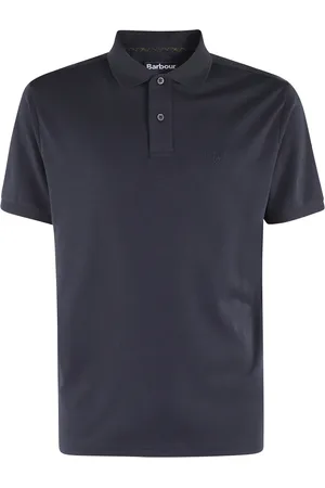 Barbour Top, Herre, Blå, XL, Bomuld, Navy Interlock Polo Shirt Classic Logo