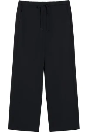 Max Mara Bukser, Dame, Blå, M, Uld, Winter Stilfulde Argenta Sko