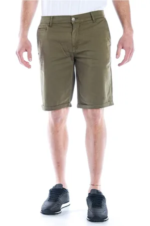 D.A. Daniele Alessandrini Shorts, Herre, Grøn, W32, Uld, Stilfulde Denim Shorts