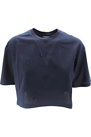 Dondup Top, Dame, Blå, S, Uld, T-shirts og Polos