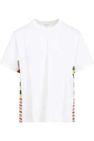Bottega Veneta Top, Herre, Hvid, S, Bomuld, Kridt Multifarvet T-shirt