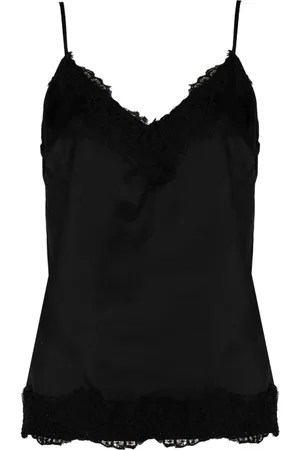 Liu Jo Top, Dame, Sort, M, Romantisk Blonde V-hals Top