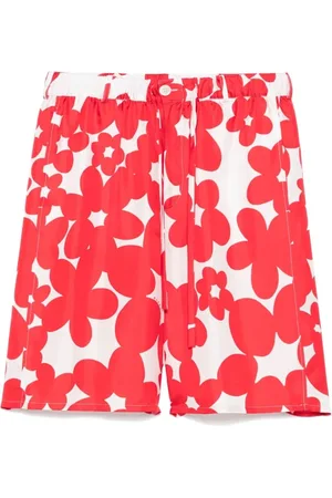 Marni Shorts, Herre, Rød, L, Casual Shorts med Elastisk Talje