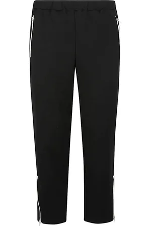 Comme des Garçons Bukser, Herre, Sort, L, Wide Leg Bukser med Lynlås