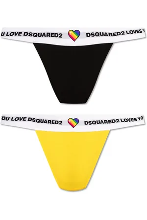 Dsquared2 Undertøj, Dame, Flerfarvet, XL, Bomuld, To-pak med G-strenge