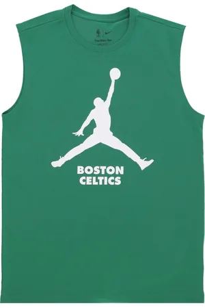Jordan Top, Herre, Grøn, L, Polyester, Boston Celtics Tee Celebration Logo