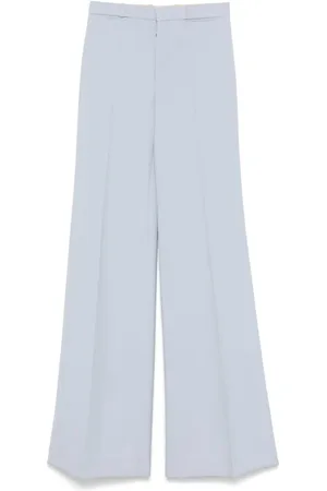 Chloé Bukser, Dame, Blå, S, Polyester, Celestial Trompetbukser