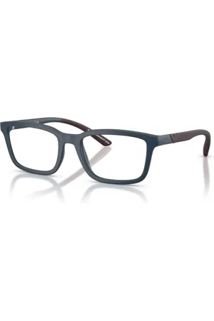Emporio Armani Tilbehør, unisex, Blå, 54 MM, Matte Brillestel EA 3259