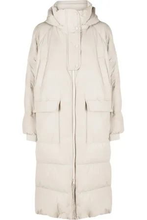 Brunello Cucinelli Frakke, Dame, , S, Bomuld, Elegant Lang Dunjakke