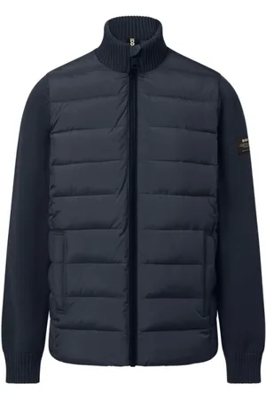 ECOALF Jakke, Herre, Blå, 2XL, Bomuld, Quilted Knit Jacket