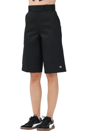 Dickies Shorts, Dame, Sort, W30, Bomuld, Sort Arbejds Bermuda Shorts
