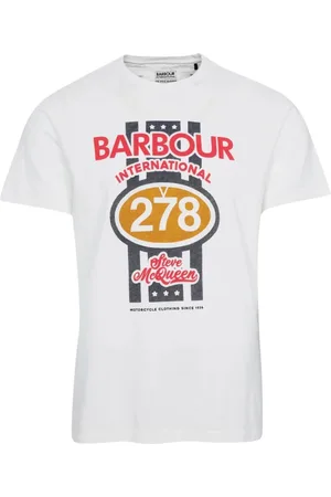 Barbour Top, Herre, Hvid, XL, Herre Steve McQueen Chase T-Shirt
