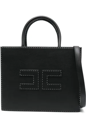 Elisabetta Franchi Taske, Dame, Sort, ONE SIZE, Uld, Shopper Taske