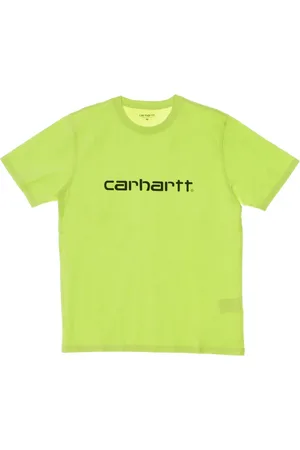 Carhartt Top, Herre, Grøn, XL, Bomuld, Script Lime/Black Tee