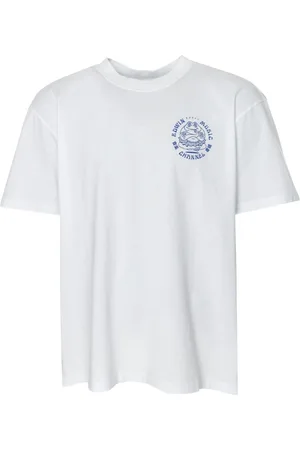 Edwin Top, Herre, Hvid, S, Bomuld, Musikkanal Grafisk T-shirt