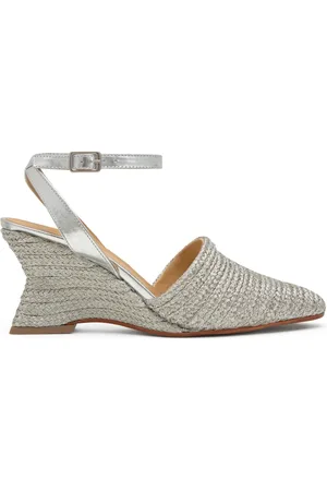 Castaner Sko, Dame, Gul, 37 EU, Espadriller med 8 cm kilehæl