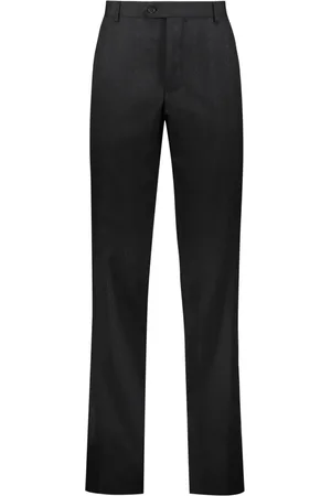 Salvatore Ferragamo Bukser, Herre, Sort, 2XL, Uld, Skræddersyede uldbukser med lurex-tråde
