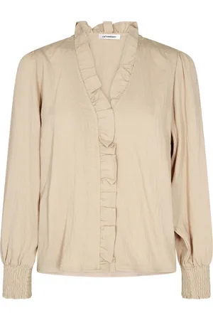 Co`Couture Bluser & Skjorter, Dame, , M, Uld, Feminine Flæse Skjorte Bluse